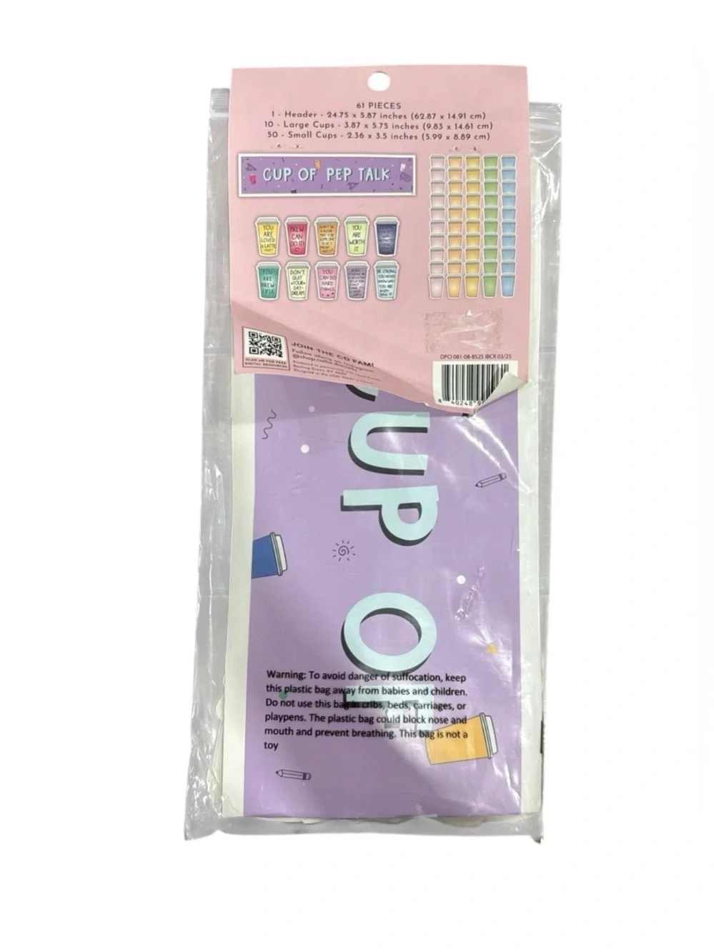 Inspirational Coffee-Themed Magnetic Notes - Pastel Assorted